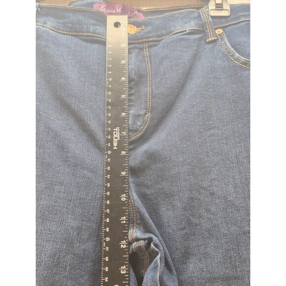 Gloria Vanderbilt Amanda jeans womens blue size 18WS high rise capri 39x26 7277 - Picture 3 of 8